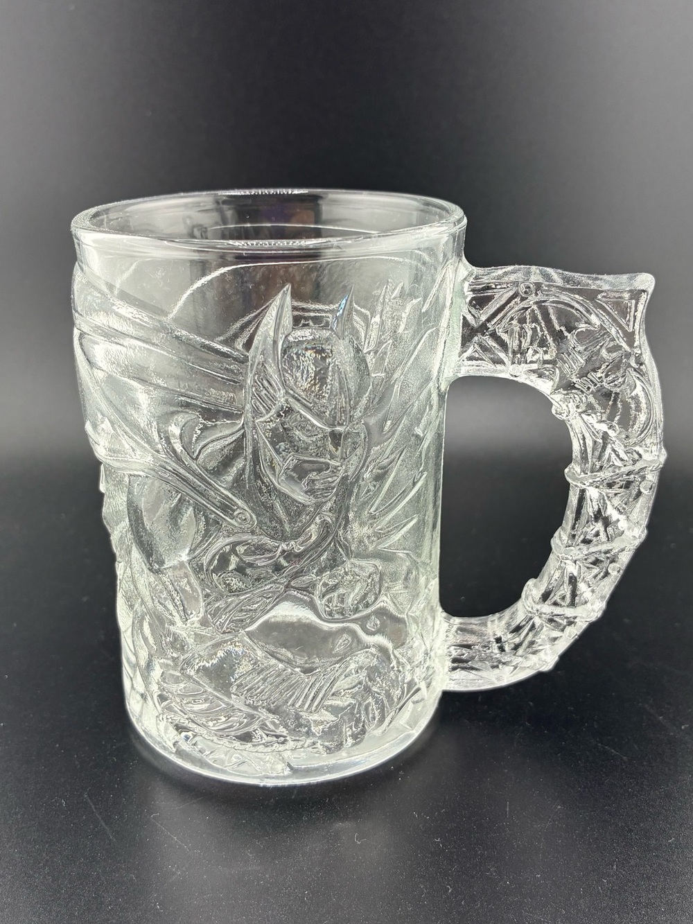 McDonald's Batman Clear Glass Decorative Mugs - Transparent Set of 3 - Picture 2 of 11